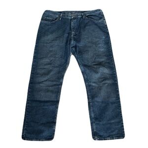 Wrangler 42 x 32 Dark Wash Straight Leg Jeans